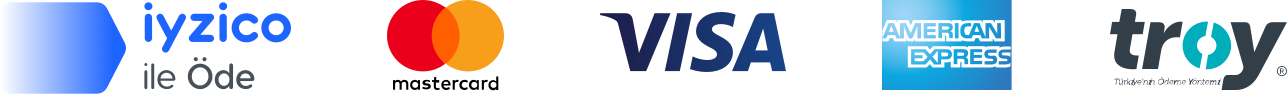 iyzico ile Öde, Mastercard, Visa, American Express, Troy